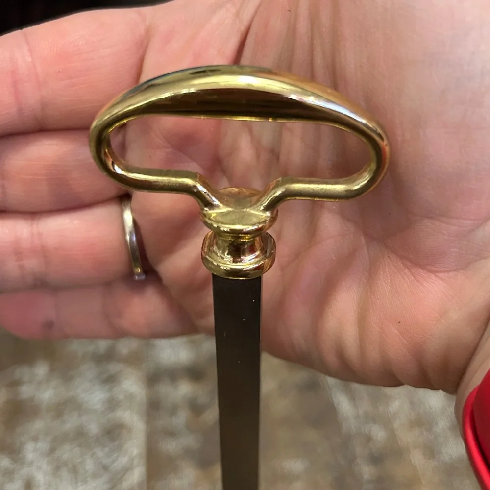 Vtg Baldwin Brass Double Serpentine Candelabra‎ Candle Holder 15.75